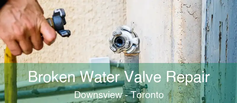  Broken Water Valve Repair Downsview - Toronto