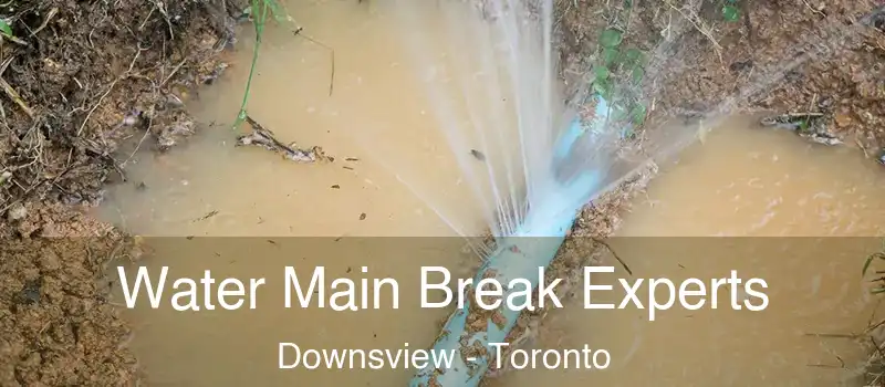  Water Main Break Experts Downsview - Toronto